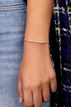 APM Monaco Adjustable Bracelet With Paved Line- Bracelets