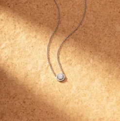 APM Monaco Adjustable Necklace With Round Stone- Necklaces