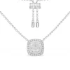 APM Monaco Adjustable Necklace With Square Stone- Necklaces