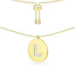 APM Monaco Alphabet Adjustable Necklace- Necklaces