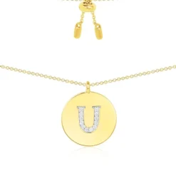 APM Monaco Alphabet Adjustable Necklace- Necklaces
