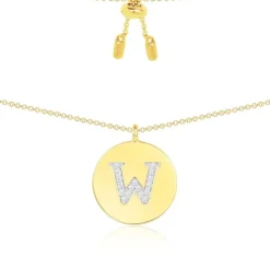 APM Monaco Alphabet Adjustable Necklace- Necklaces