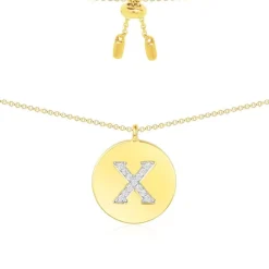APM Monaco Alphabet Adjustable Necklace- Necklaces