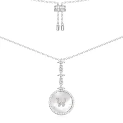 APM Monaco Alphabet Eternelle Adjustable Necklace- Necklaces