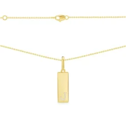 APM Monaco Alphabet Plate Necklace- Necklaces