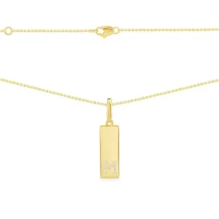 APM Monaco Alphabet Plate Necklace- Necklaces