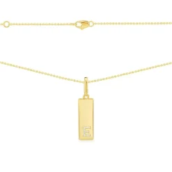 APM Monaco Alphabet Plate Necklace- Necklaces