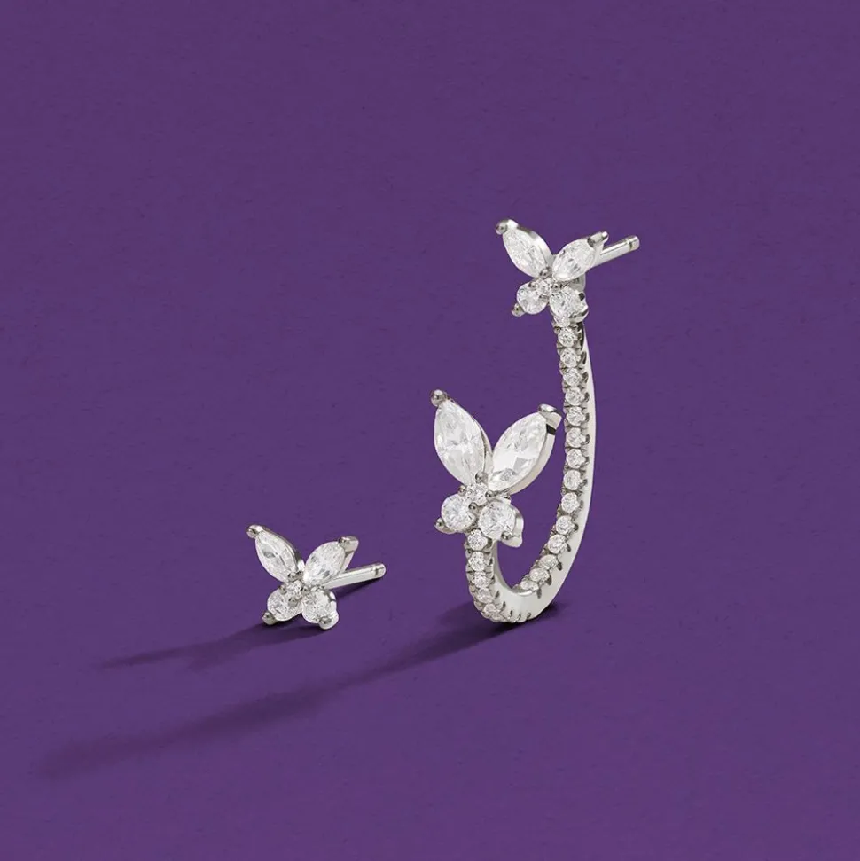 APM Monaco Asymmetric Butterfly Earrings- Earrings