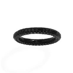 APM Monaco Black Pave Ring- Rings