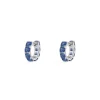 APM Monaco Blue Square Huggie Earrings- Earrings