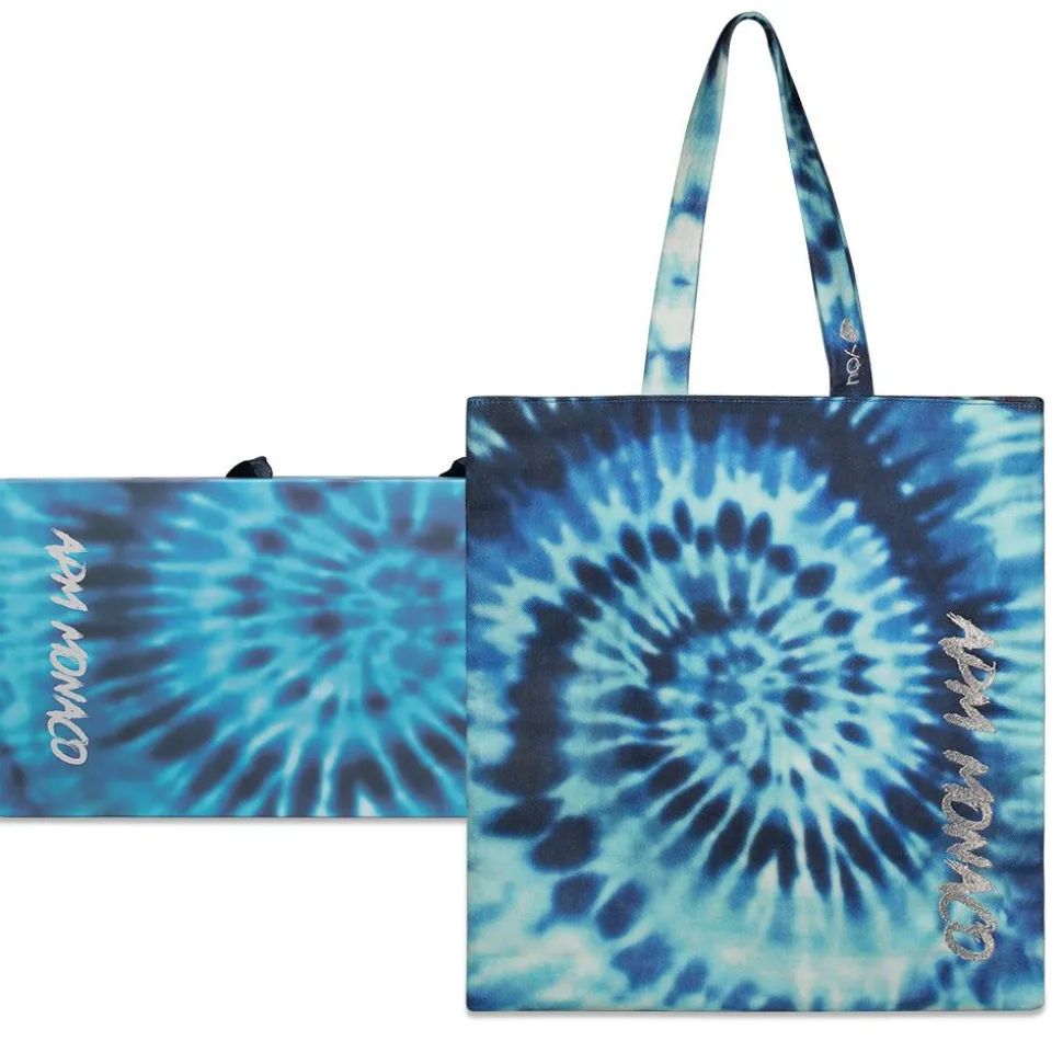 APM Monaco Blue Tie-Dye Tote Bag- Accessories