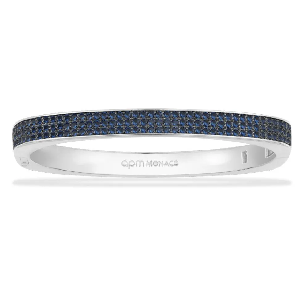 APM Monaco Chunky Blue Bangle- Bracelets