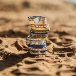 APM Monaco Chunky Blue Ring- Rings