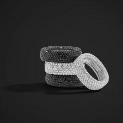 APM Monaco Chunky Pave Ring- Rings
