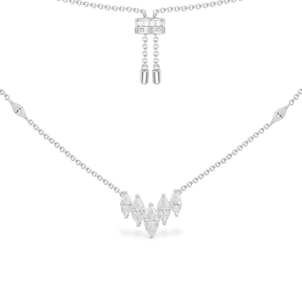 APM Monaco Crown Adjustable Necklace- Necklaces