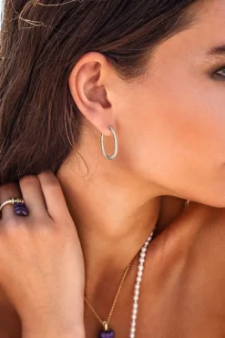 APM Monaco Dainty Hoop Earrings- Earrings