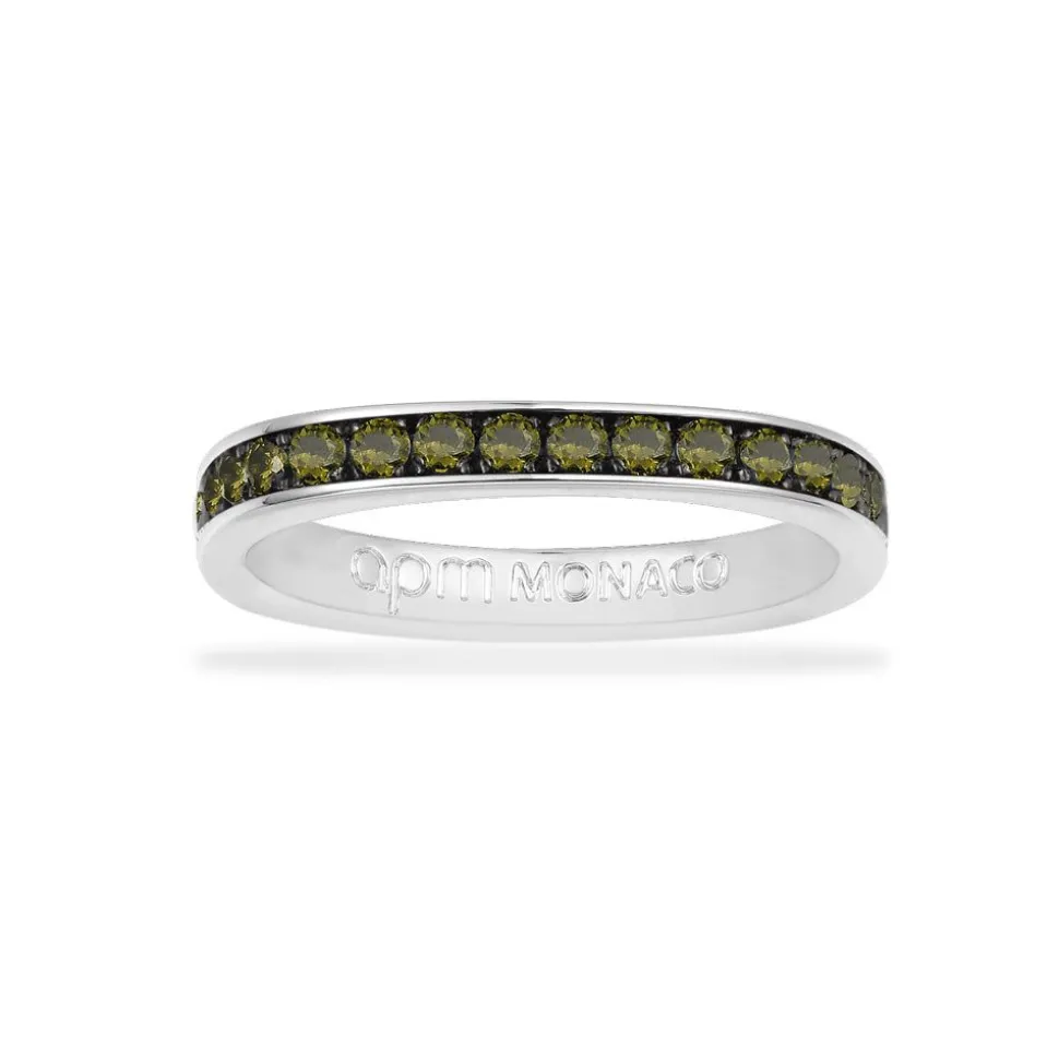 APM Monaco Dainty Khaki Ring- Rings