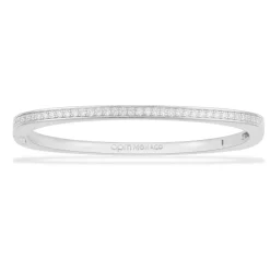 APM Monaco Dainty Pave Bangle- Bracelets