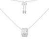 APM Monaco Eclat Adjustable Necklace With Double Row Ring- Necklaces
