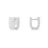 APM Monaco Eclat Double Row Hoop Earrings- Earrings