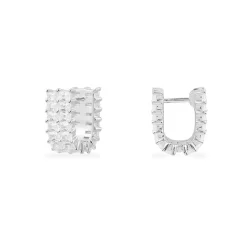 APM Monaco Eclat Double Row Hoop Earrings- Earrings