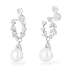 APM Monaco Eternelle Earrings With Pearl- Earrings