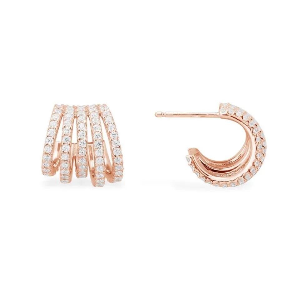 APM Monaco Five-Hoop Earrings- Earrings