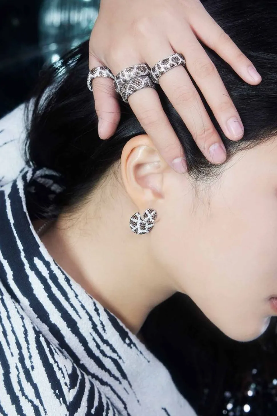 APM Monaco Giraffe Ear Jackets- Earrings
