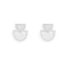 APM Monaco Half Moon Earrings With Nacre- Earrings