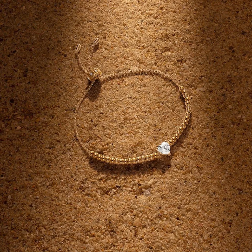 APM Monaco Heart Adjustable Bracelet- Bracelets