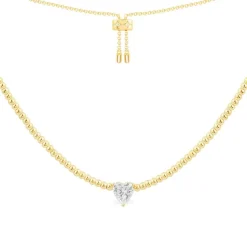APM Monaco Heart Adjustable Necklace- Necklaces