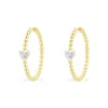 APM Monaco Heart Hoop Earrings- Earrings