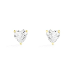 APM Monaco Heart Stud Earrings- Earrings