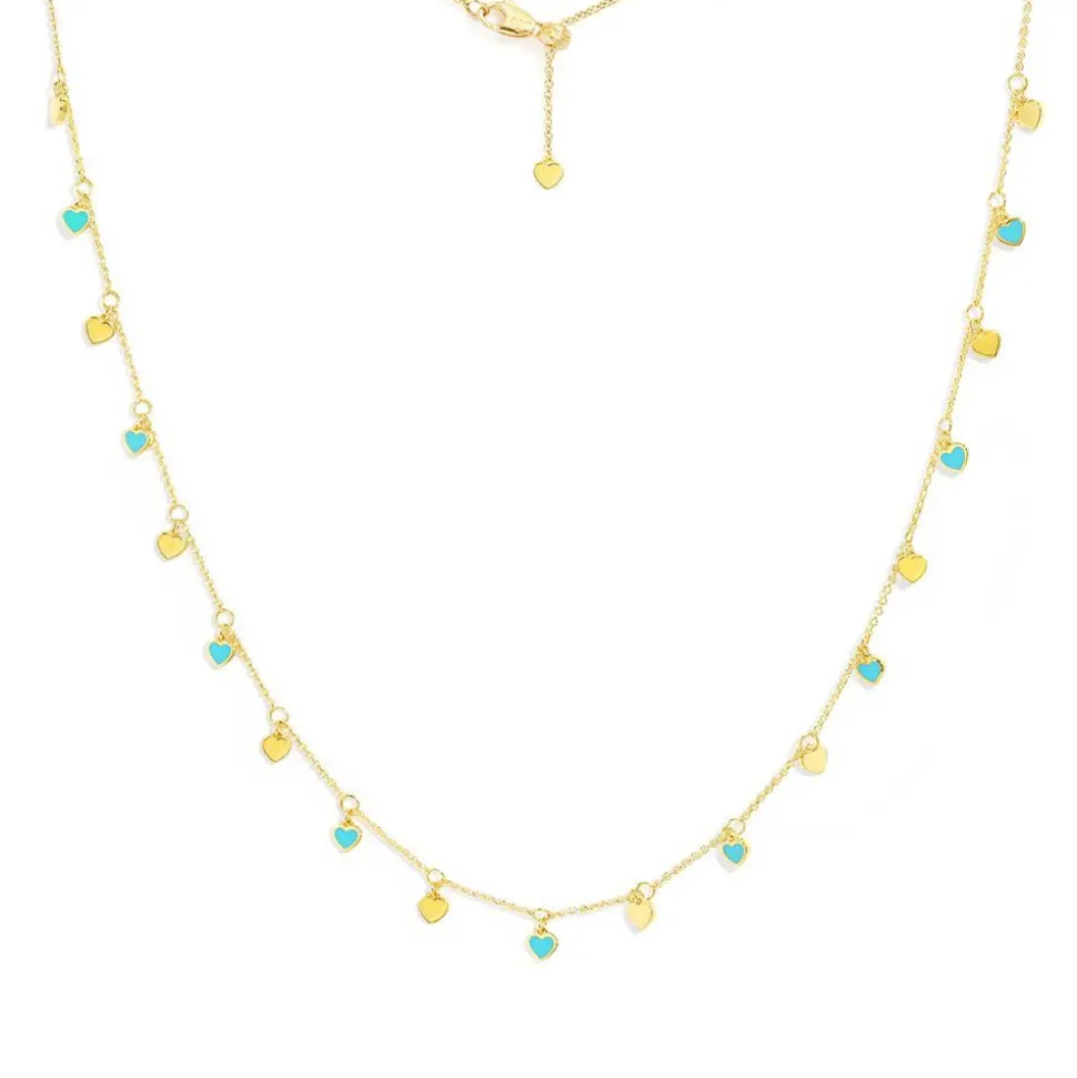 APM Monaco Hearts Adjustable Necklace- Necklaces