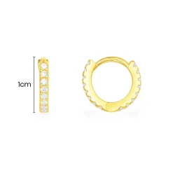 APM Monaco Huggie Earrings- Earrings