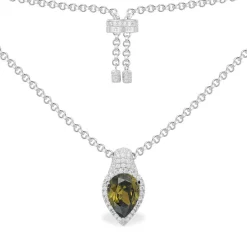 APM Monaco Khaki Pear Adjustable Necklace- Necklaces
