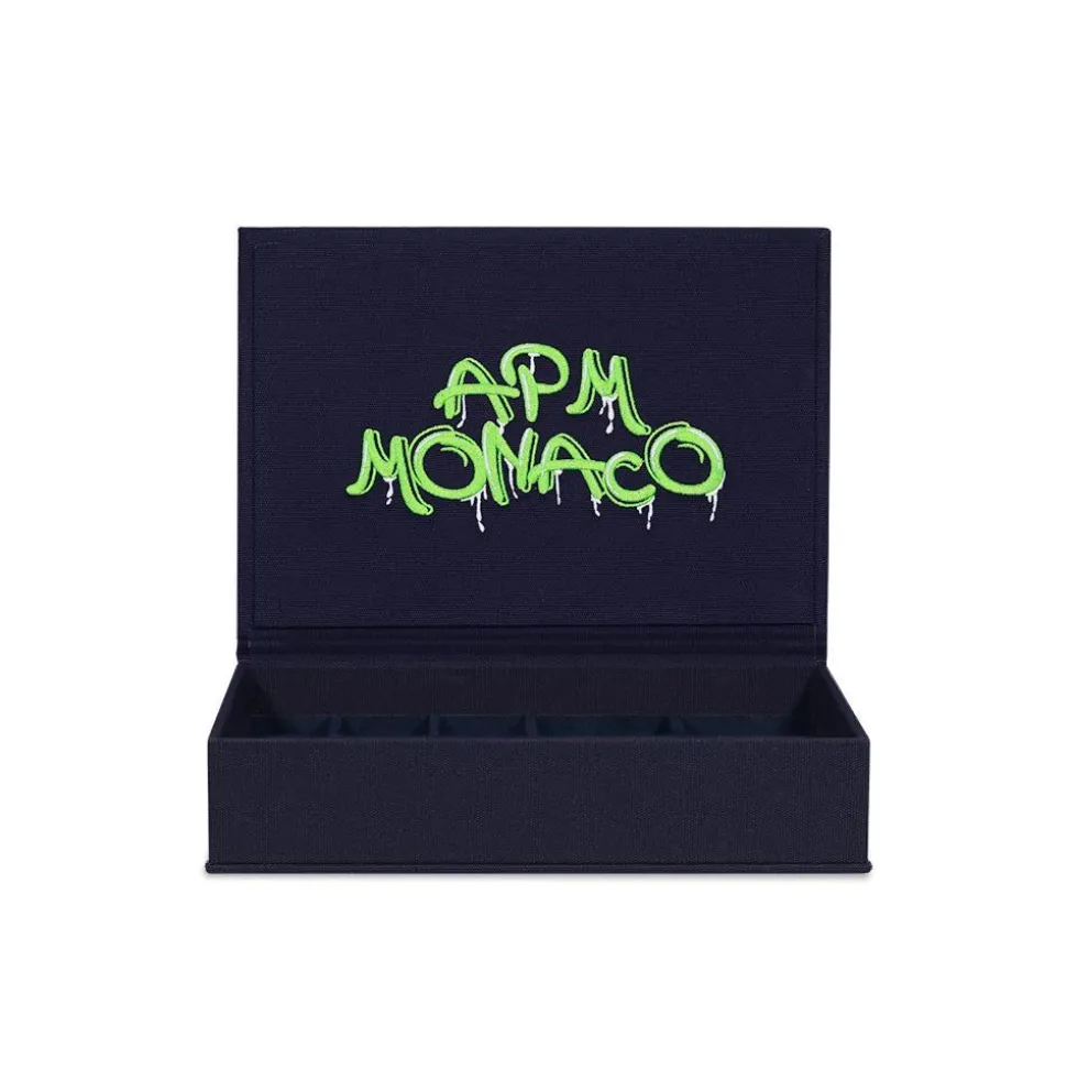 APM Monaco Large Green Graffiti Jewelry Box- Accessories