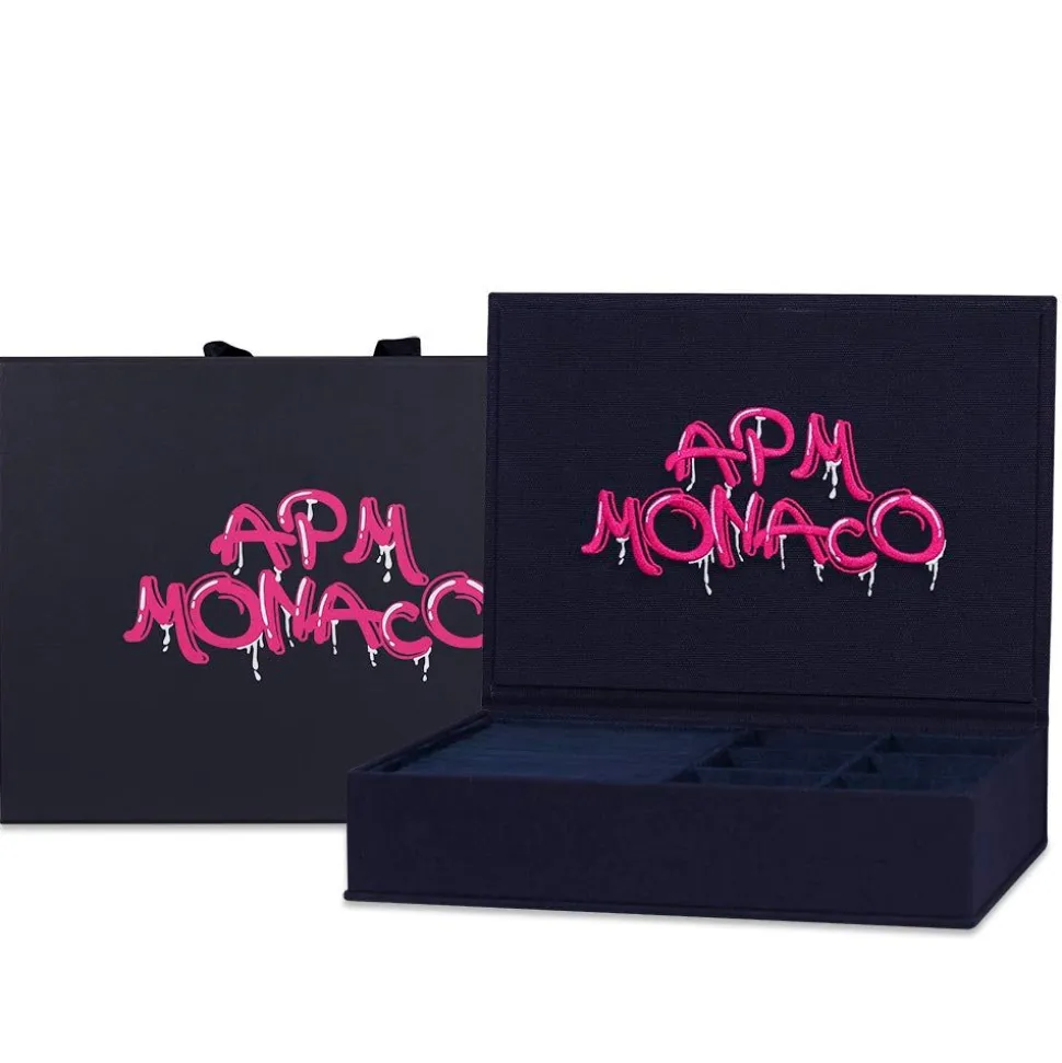 APM Monaco Large Pink Graffiti Jewelry Box- Accessories