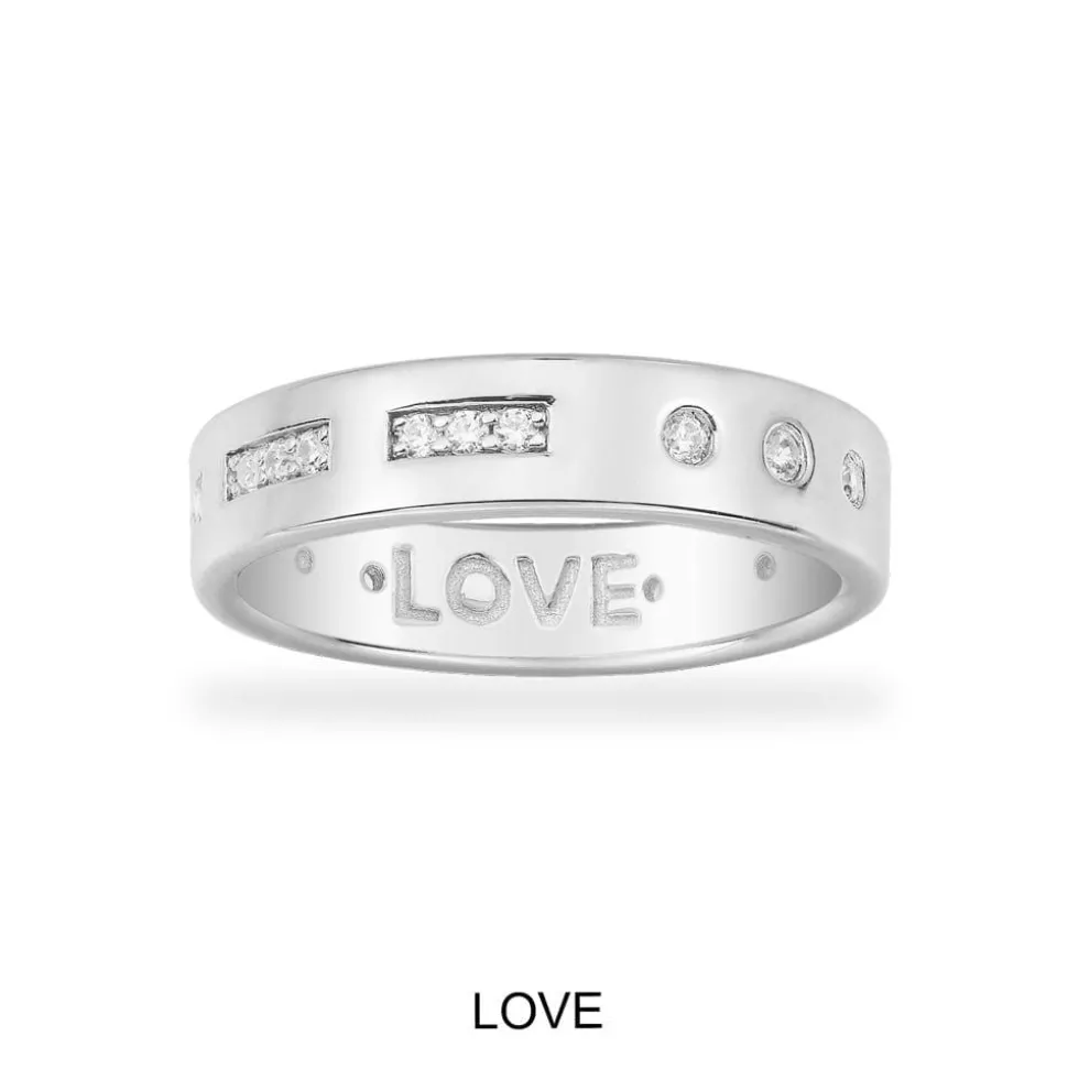 APM Monaco Love Morse Code Ring- Rings