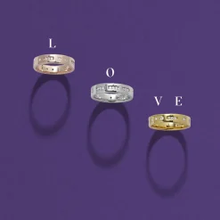 APM Monaco Love Morse Code Ring- Rings