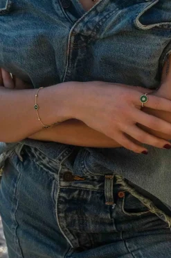 APM Monaco Malachite Adjustable Bracelet- Bracelets