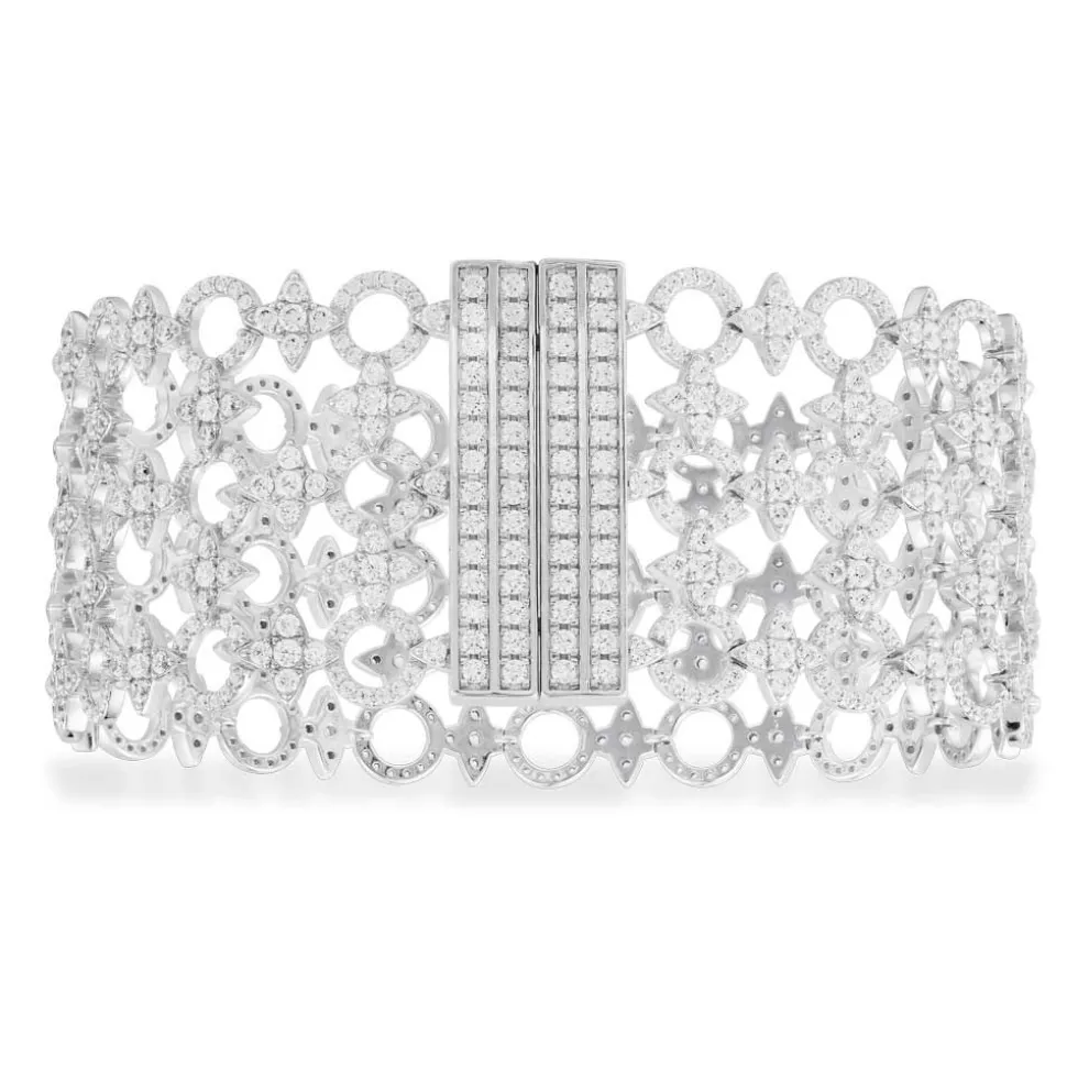 APM Monaco Meteorites & Circles Statement Bangle- Bracelets