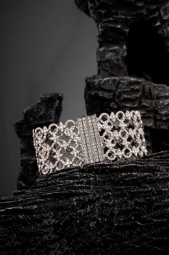 APM Monaco Meteorites & Circles Statement Bangle- Bracelets