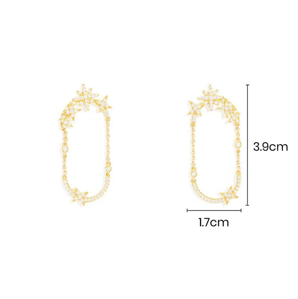 APM Monaco Meteorites Chain Earrings- Earrings