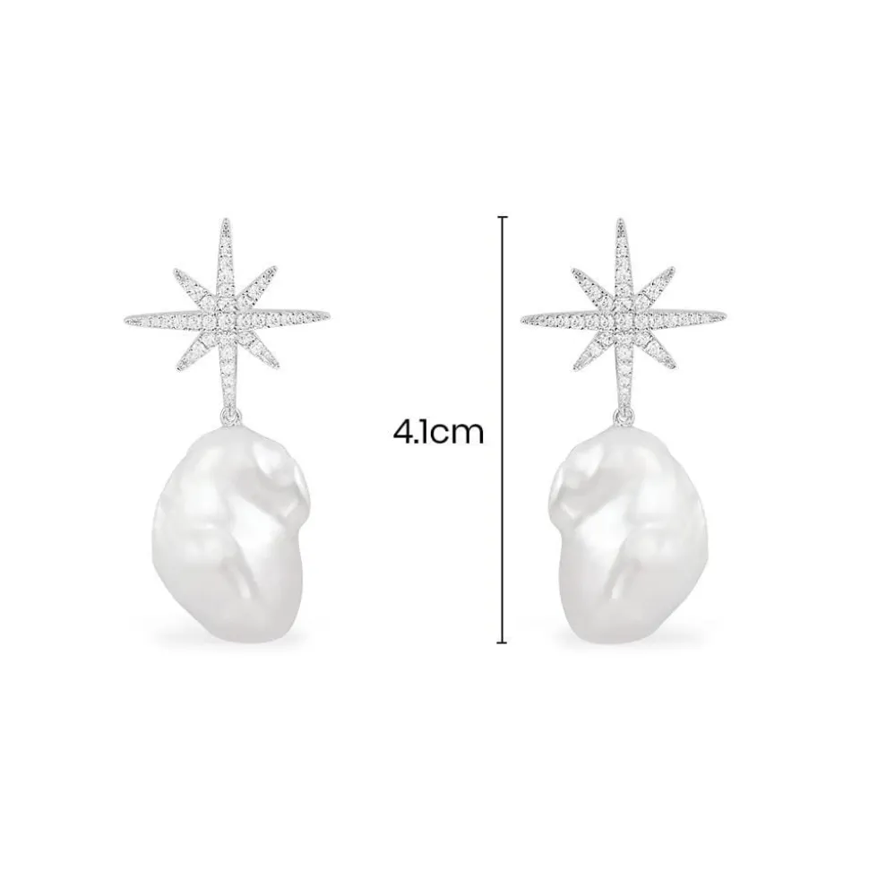 APM Monaco Meteorites Studs With Pearls- Earrings