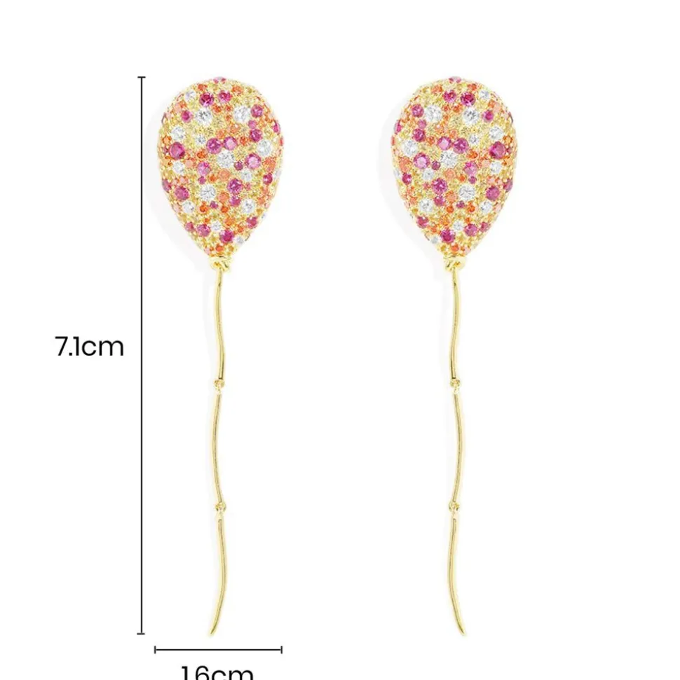 APM Monaco Multicolor Balloon Drop Earrings- Earrings
