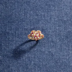 APM Monaco Multicolor Heart Ring- Rings