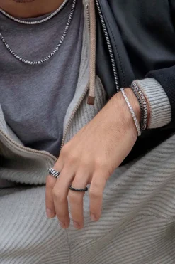 APM Monaco Pave Bangle- Bracelets