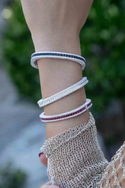 APM Monaco Pave Bangle- Bracelets