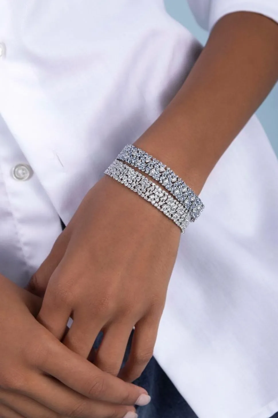 APM Monaco Pave Bracelet- Bracelets
